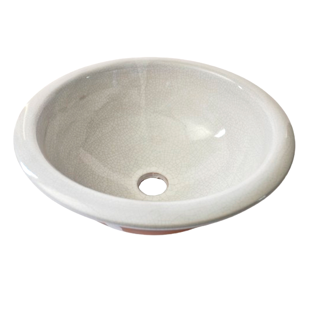 Lavabo Blanco Craquelé 1 redondo krakele