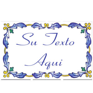 Mural rótulo de azulejos modelo Jobo