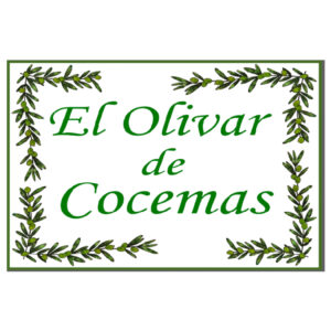 Mural rótulo de azulejos modelo greca aceitunas