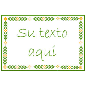 Mural rótulo de azulejos Espiga